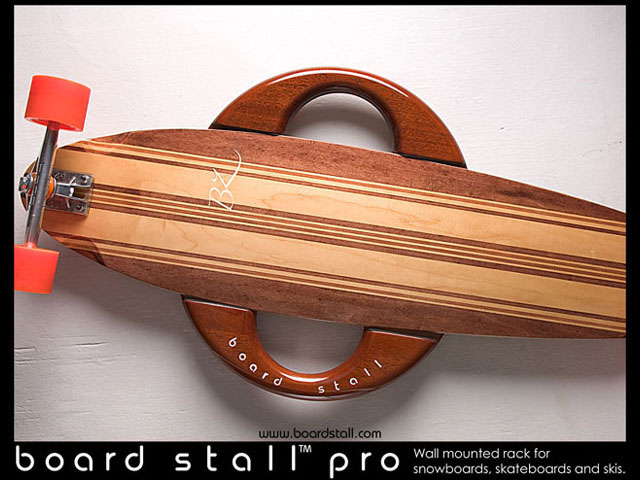 Snowboard, Skateboard and Ski wall mounted Rack, Board Stall