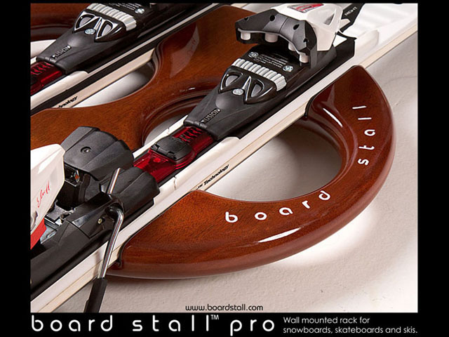 Snowboard, Skateboard and Ski wall mounted Rack, Board Stall