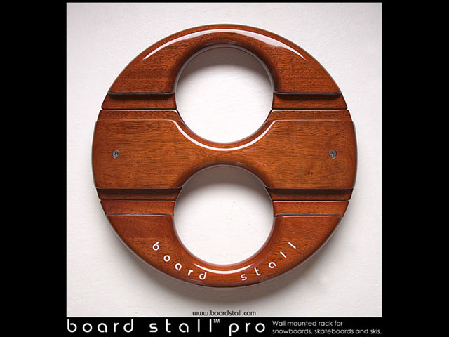 Snowboard, Skateboard and Ski wall mounted Rack, Board Stall