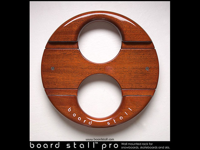 Snowboard, Skateboard and Ski wall mounted Rack, Board Stall