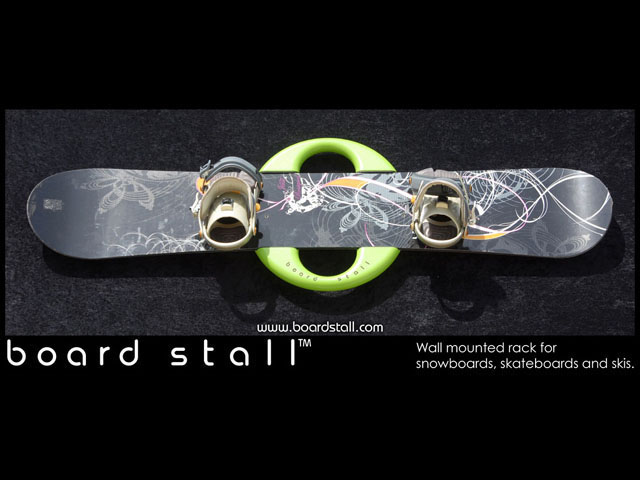 Snowboard, Skateboard and Ski wall mounted Rack, Board Stall