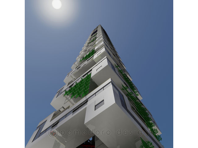 rendering high rise exterior taiwan tower competition